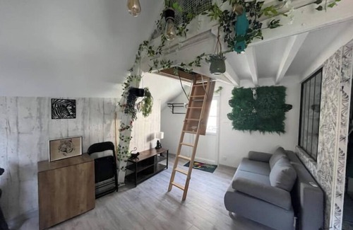 Saint-Aignan Apartment | Atypical attic studio with exterior