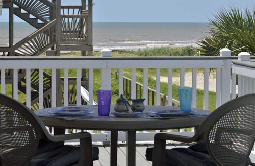 Galveston House | Awesome Beach Views on 3 Sides of Huge Deck