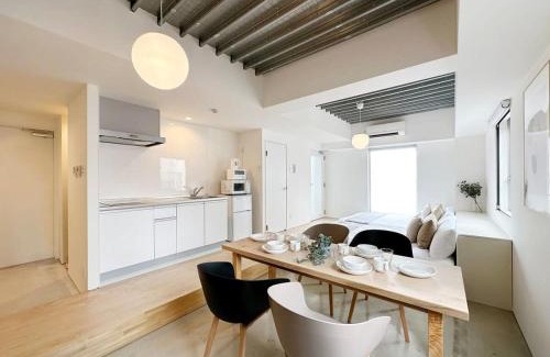 Hiroshima City Centre Apartment | b hotel Arts Dobashi - New Studio Apt in the City Center for 6Ppl