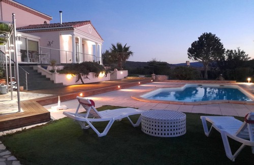 Saint-Andre-de-Roquelongue Apartment | Balcony overlooking the Corbières SOUTH OF FRANCE near Narbonne