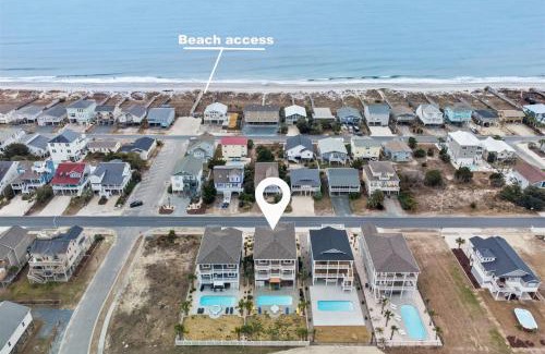 Ocean Isle Beach House | Beach Easy Private Heated Pool, Tiki Bar, Elevator