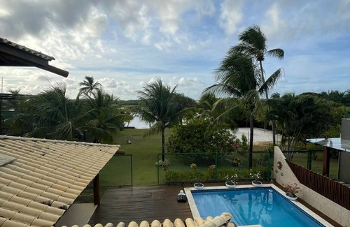 Itacimirim House | Beach House in Guarajuba 5 Suites Cond. Genipabu Summer Place Background with Lagoon