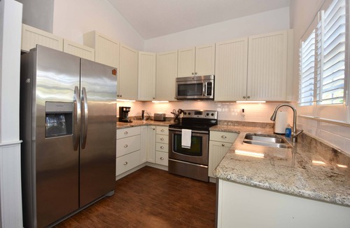 Palm Coast House | Beach Steps Away, Fenced Yard, Bikes & Pets OK!