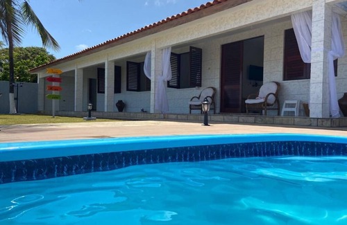 Sao Jose da Coroa Grande House | Beachfront House with Gourmet Area and Privileged Sea View