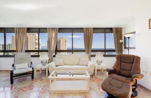 Torremolinos Apartment | Beachfront apartment with panoramic sea views, private parking, swimming pools and mini golf