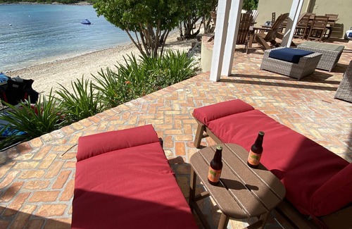 Estate Chocolate Hole and Great Cruz Bay Villa | Beachfront Luxury Villa-Jacuzzi,Kayaks, SUPs, Snorkel Gear, No Stairs, Near Town