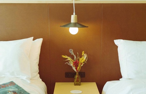 San Jacinto Hotel | Beachside Balcony Room | Double Queens + Rooftop Drinks & Pool