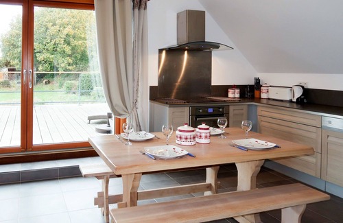 Saint-Michel-en-Greve Apartment | Beautiful apartment for 4 people with pool, WIFI, TV and patio