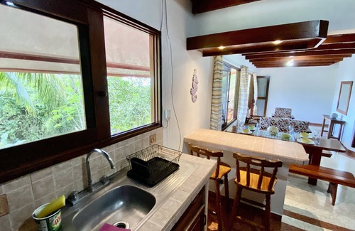 Samara House | Beautiful 2 bedroom/2 bath home with AC in Samara! Jungle view and the ocean