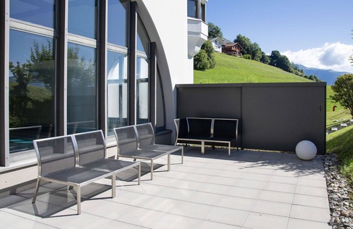 Falera Apartment | Beautiful apartment for 4 guests with pool, WIFI, TV, balcony, pets allowed and panoramic view