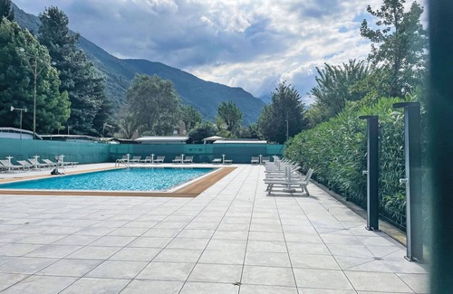Dervio Apartment | Beautiful apartment for 4 people with WIFI, pool, A/C, TV, patio and panoramic view