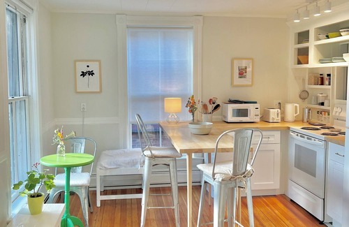 West Pawlet Apartment | Beautiful, bright retreat with balcony overlooking river and rail trail.