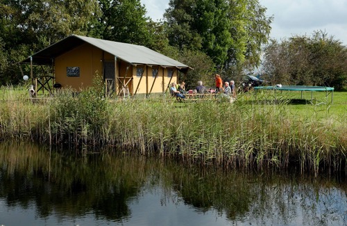 Enumatil Cabin | Beautiful furnished safaritent with private bathroom in separate building (4-p.)