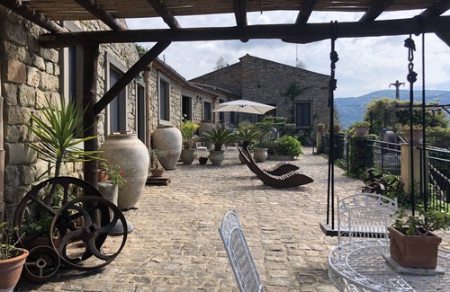 Naso House | Beautiful private villa for 13 people with A/C, private pool, TV and panoramic view