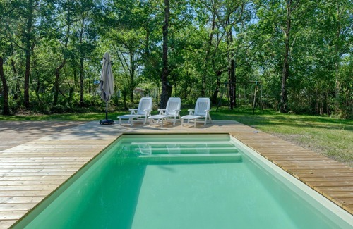 Naujac-Sur-Mer House | Beautiful private villa for 7 guests with WIFI, private pool, TV, terrace and pets allowed