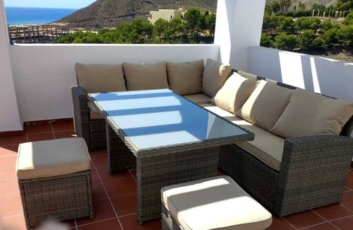 Playa Macenas Apartment | Beautiful top floor apartment with direct sea views 2 min walk to beach Macenas