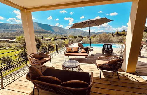 Les Vans Villa | Beautiful! Villa Cassis south Ardèche Les Vans private pool breathtaking view