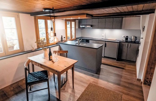 Innertkirchen Villa | Beautiful villa for 2 guests with WIFI, TV, patio and panoramic view