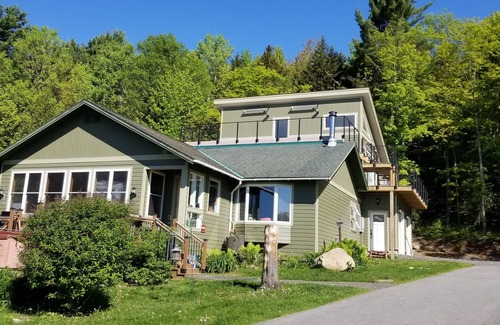 Harrietstown House | Beautiful Year Round Adirondack Home with Privacy, Hot Tub and Stunning Views