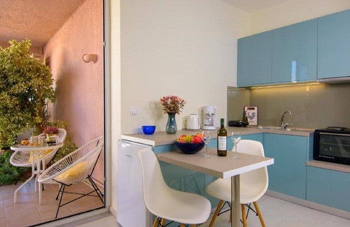 Agios Nikolaos Apartment | Bellevue Suites Studio 2 with Pool View