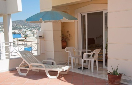Agios Nikolaos Apartment | Bellevue Suites Studio 2 with Pool View
