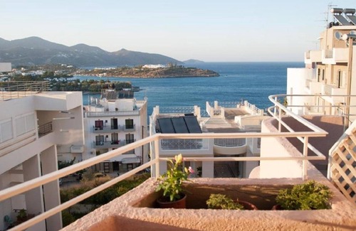 Agios Nikolaos Apartment | Bellevue Suites Studio 2 with Sea View