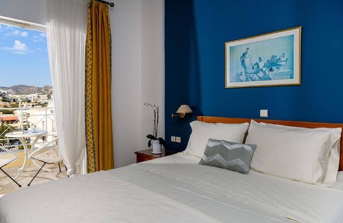 Agios Nikolaos Apartment | Bellevue Suites Studio 2 with Sea View