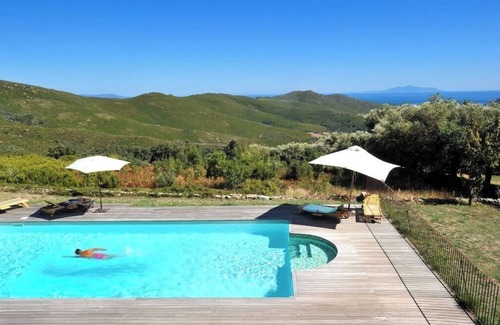 Sisco House | Bergeries, swimming pool, between sea and mountains, large green spaces, panoramic view