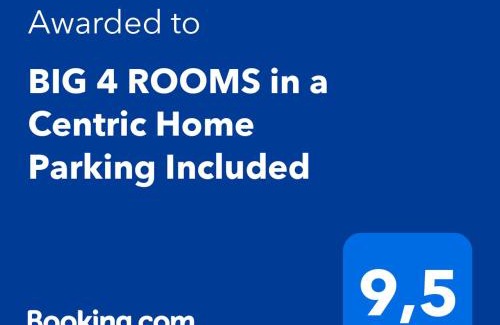 Egia House | BIG 4 ROOMS in a Centric Home Parking Included