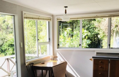 Waikawa Bay Cottage | Bird Song Cottage in Wharetukura Bay-sunny,beach,paradise