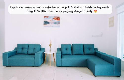 Si Rusa House | Biru Home PD Famili Selesa Suppa Pool & Aircond