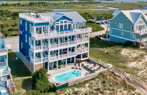 Ocean Sound Village House | Blue Haven | Oceanfront| Pool | Hot Tub | North Topsail Beach | Luxury Vacation Rental