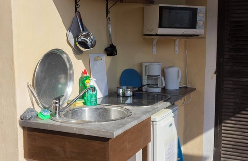 Es Canar Condo | Blue Hippy Studio Sea View Open Air Kitchen, Nature