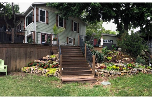 Vinita House | BLUE SKY RETREAT Awesome 180 degree view of the lake private dock 1800 foot dec