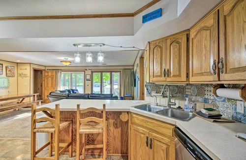 Gravois Mills House | Boat Dock + Slides: Lakefront Gravois Mills Home
