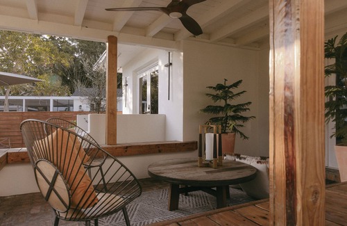 Croissant Park House | Boho coastal home with patio and natural light