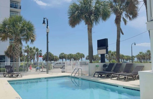 Downtown Myrtle Beach Apartment | Boutique on the beach, Studio #108 + Pool