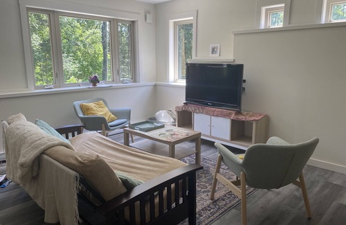 Kaslo Cottage | Brand new walk out lower suite. Peaceful, and surrounded by beautiful forest.