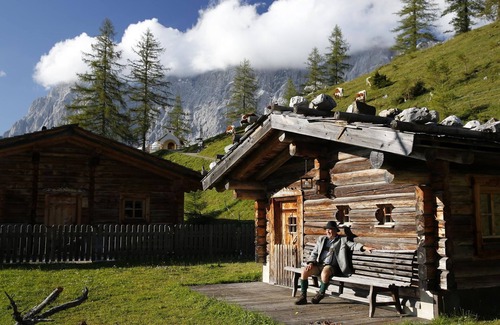 Schildlehen Apartment | Brandhof Chalets am Berg - cozy hut/1 bedroom/shower, WC