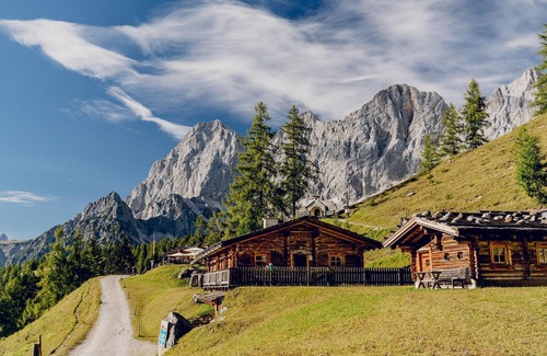 Schildlehen Apartment | Brandhof Chalets am Berg - cozy hut/1 bedroom/shower, WC