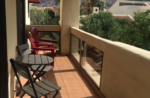 Canyon Corridor Condo | Breathtaking mountain views from this very private, updated Mid Century condo!