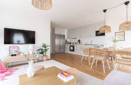 Bastad Condo | Bright Ground Floor Corner Home with Cozy Outdoor