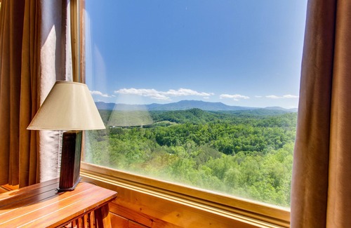 Sevierville Cabin | Cabin w/amazing views, sauna, pool & private hot tub + free attraction tickets