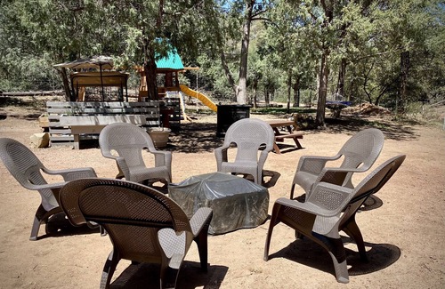 Payson Cabin | Cabin w/Outdoor Fun! Firepit, Playset, BBQ & More