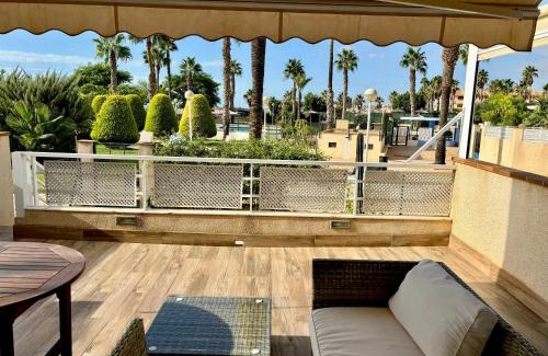 Orihuela Costa Apartment | Cabo Roig Calas de Campoamor Pádel y piscina con vistas al mar