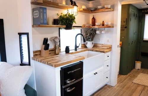Grimms Landing Cabin | Caboose Tiny Home in Frazier’s Bottom, WV