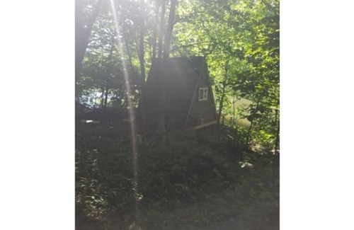 Todd RV Rental | Camp Bigfun: Waterfront Tiny Cabin A-frame Solar Power Off Grid