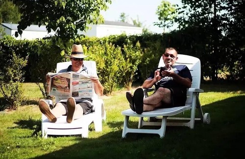 Sainte-Foy House | Camping Au Pré de l'Etang * - Mobile Home Otello Solo Premium 2 rooms 2 people with SPA