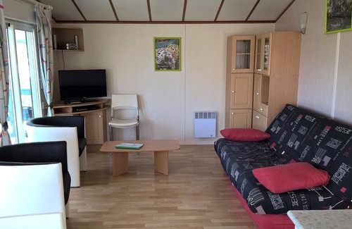 Brem Sur Mer Ski Chalet | Camping de l'Auzance - Prestige Chalet XL - 3 bedrooms 58m&sup2; with terra