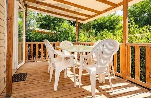 Saint-Maurice-dʼArdeche House | Camping Domaine du Cros d'Auzon* - 4-room Comfort mobile home for 6 people, air-conditioned